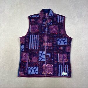 MEC Purple Patterned Fleece Vest